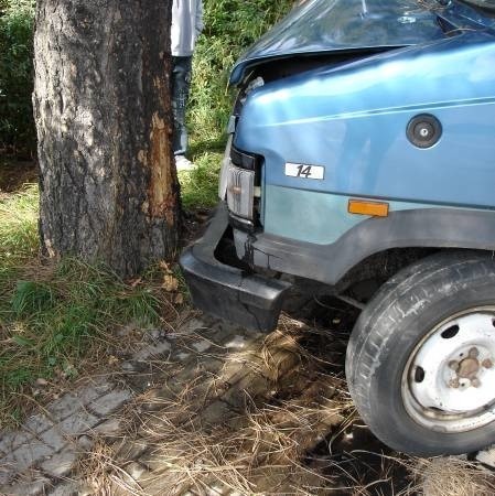 Zielona Góra: Bus wjechał w pomnik przyrody