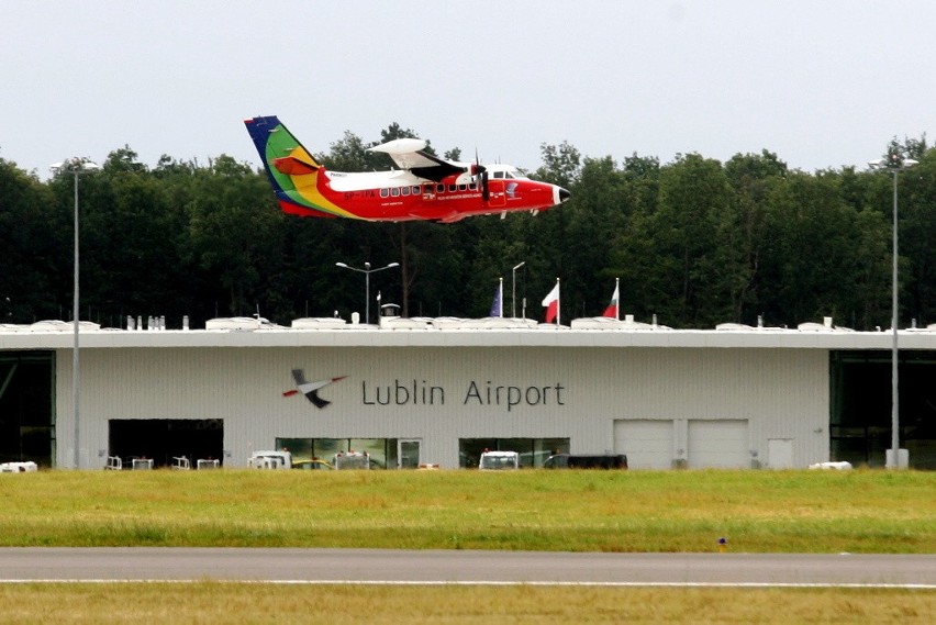 Samolot "Papuga" na Lotnisku Lublin