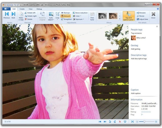 Windows Live Essentials 2011 to łatwiejsza obróbka zdjęć