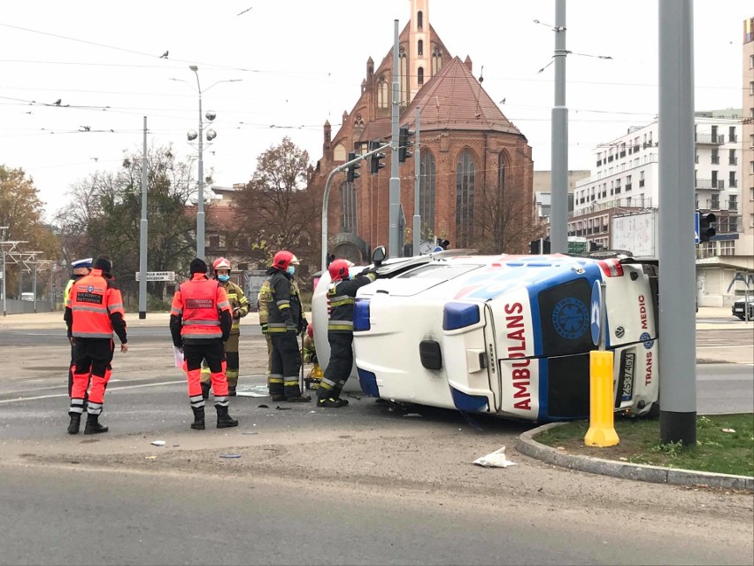 Wypadek na ul. Wyszyńskiego w Szczecinie