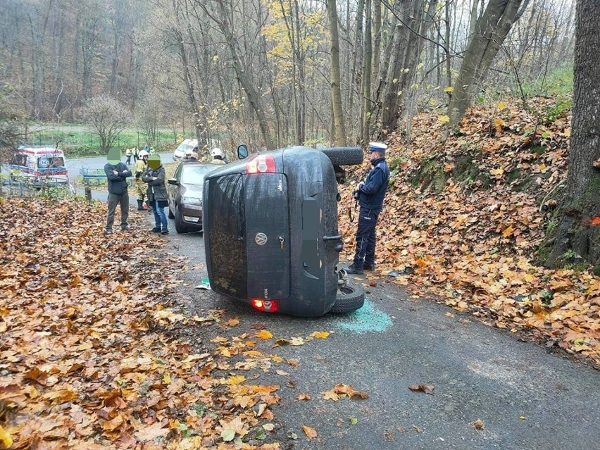 Wypadek w Dubiu w gminie Krzeszowice