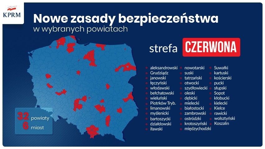 Nowe strefy czerwone i żółte! Lista obostrzeń. Restrykcje w restauracjach, na stadionach i w kościołach. Zakaz wesel, zamknięcie szkół