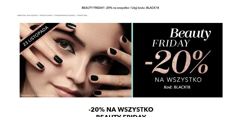 Black Friday 2018: Rossmann, Douglas, Sephora, Hebe....