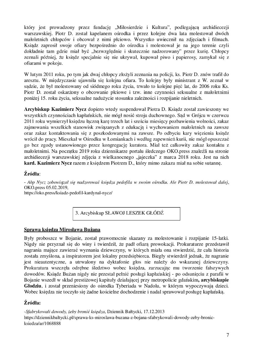 Pedofilia w kościele. Oto kapłani, którzy ukrywali księży pedofilów [raport "Nie lękajcie się"]