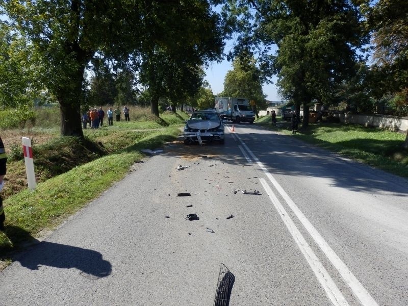 Wypadek z pijanym kierowcą w Iwaniskach 