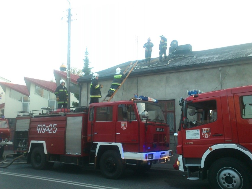 Pożar w Brzezinach przy ul. Kościuszki