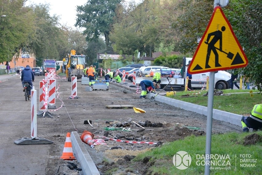 Na osiedlu Kasprzaka trwa remont dróg, drogowcy będą wylewać...