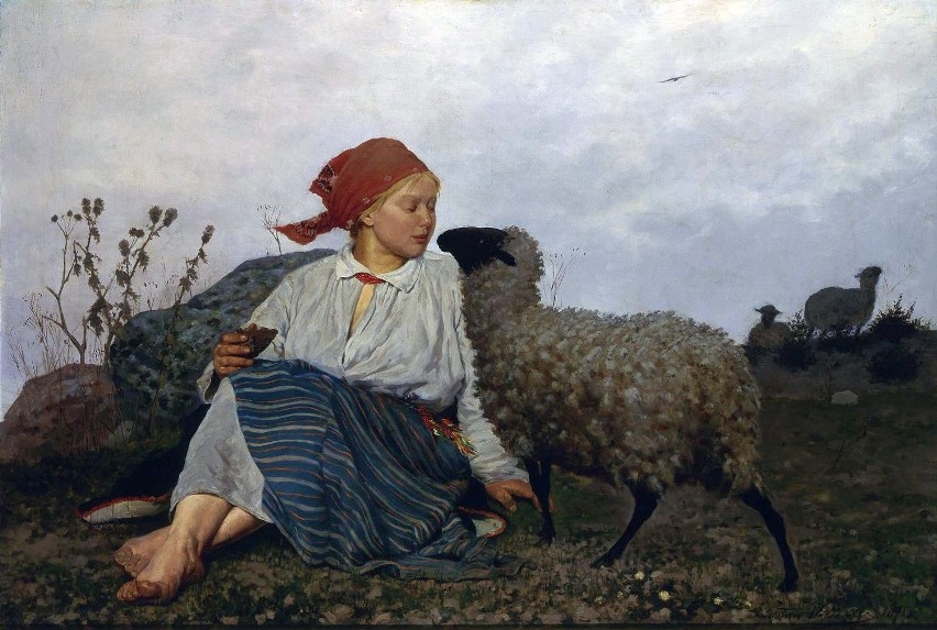 Stanisław Witkiewicz (ojciec), "Na pastwisku”, 1875,...