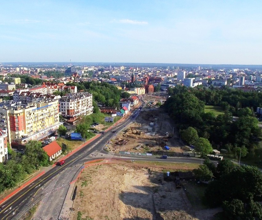 Tak wyglądały okolice Kujawskiej z drona w czerwcu 2019