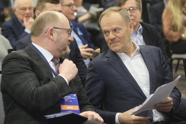 Donald Tusk w Toruniu podczas spotkania podsumowującego działania Koalicji Obywatelskiej w Kujawsko-Pomorskiem.