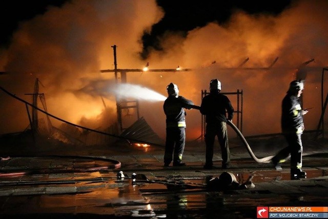 Kolejny pożar na targowisku w Osinowie Dolnym