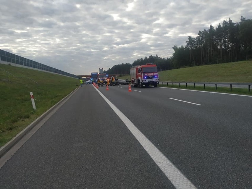 Szczepanów. Wypadek na A4, jedna osoba została ranna [ZDJĘCIA]