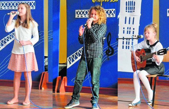 Laureaci konkursu w Wolanowie, od lewej: I miejsce Katarzyna Głogowska, II miejsce Filip Stawczyk oraz III - Julita Dąbrowska. 