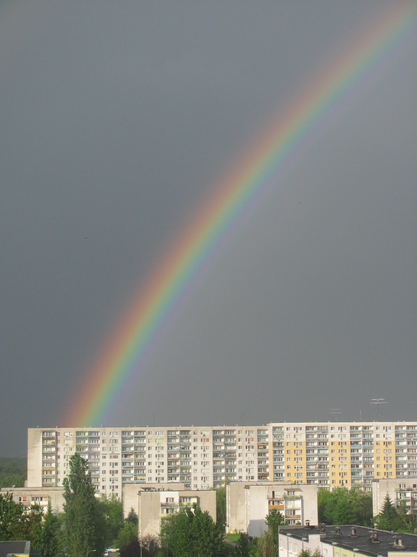 Tęcza nad Łodzią w obiektywie Czytelników DŁ [ZDJĘCIA]