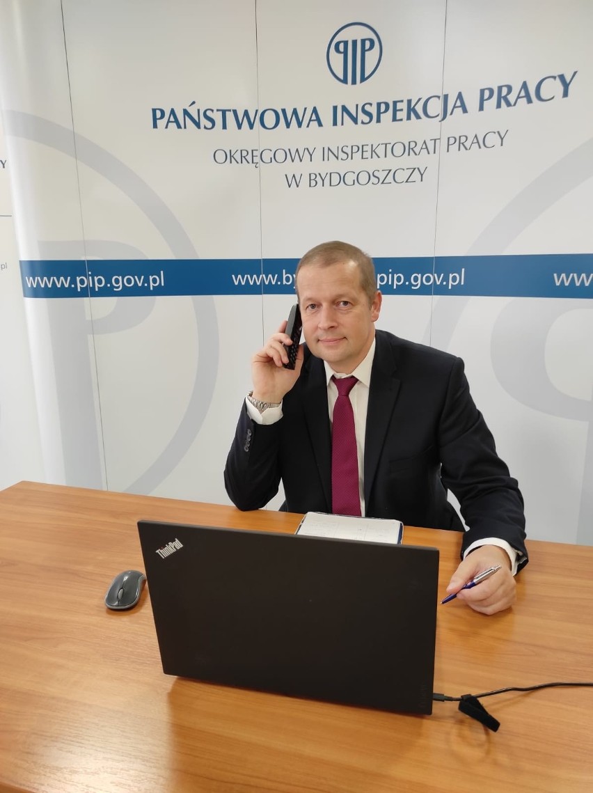 Wojciech Woźniak, ekspert z Okręgowego Inspektoratu Pracy w...