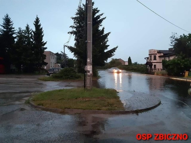 W niedzielę, 4 lipca ponownie zalana została posesja naszej Czytelniczki ze Zbiczna