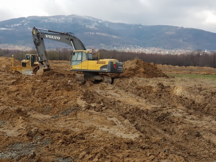 Wiosenne roztopy wstrzymały budowę obwodnicy Buczkowic