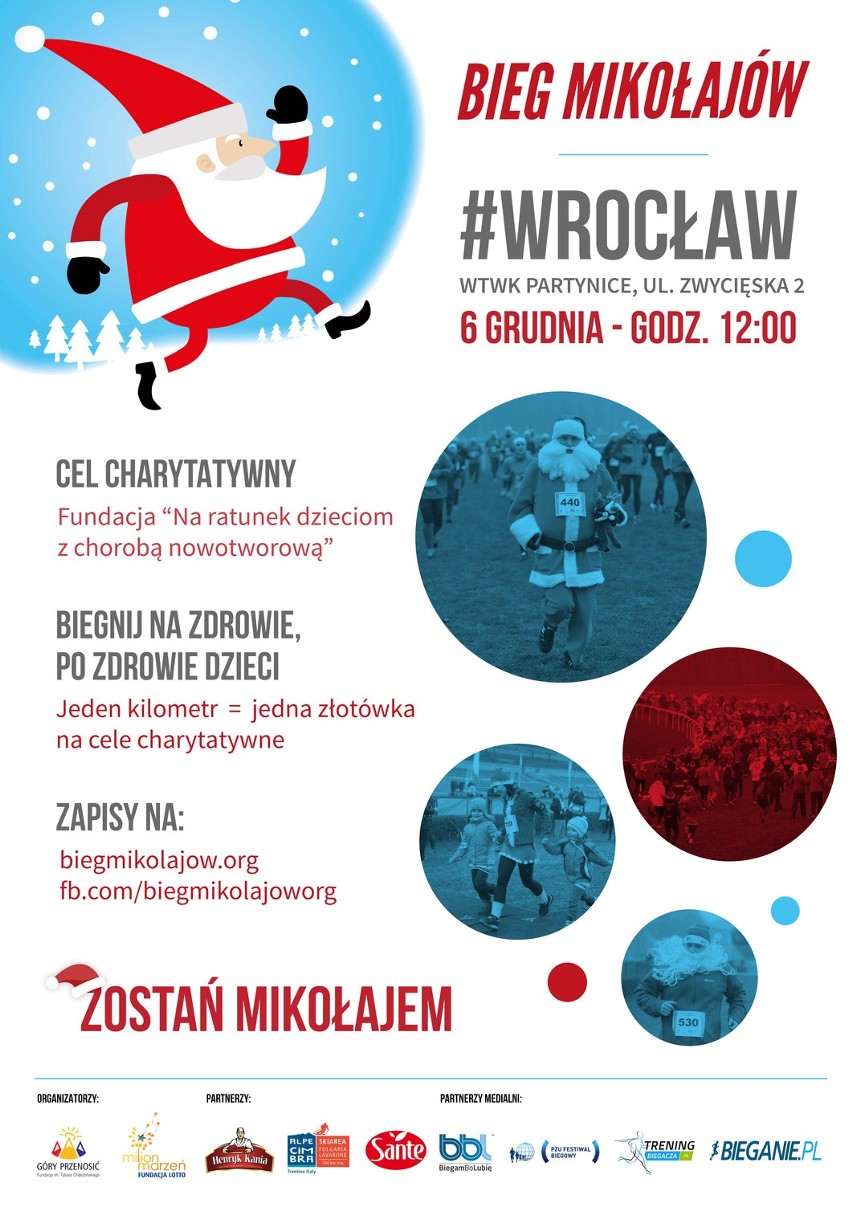 6 grudnia Bieg Mikołajów we Wrocławiu