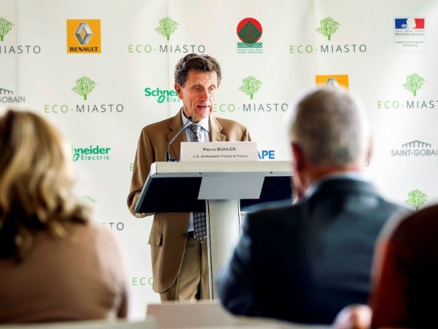 Pierre Buhler, ambasador Francji w Polsce na konferencji ECO-MIASTO 2014.
