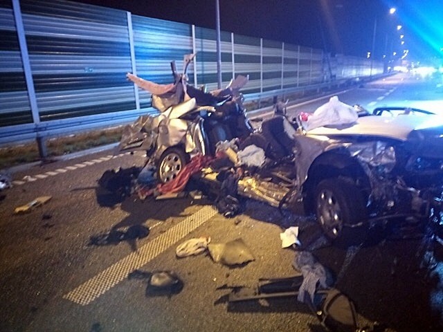 Śmiertelny wypadek na autostradzie A1 w Woźnikach. Droga zablokowana