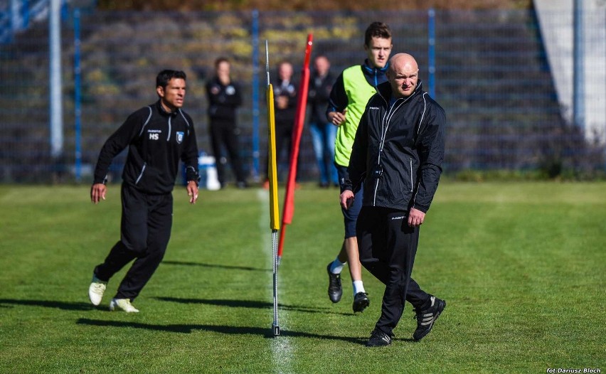 Pierwszy trening Zawiszy z Maciejem Bartoszkiem [zdjęcia]