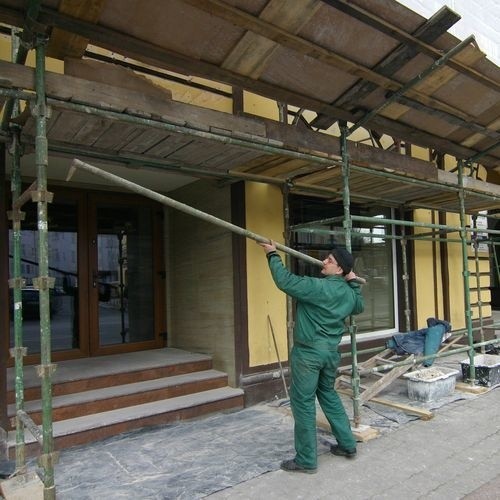 Remont hotelu Staromiejskiego w Słupsku.