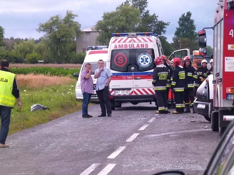 Wypadek w Mariance pod Łowiczem