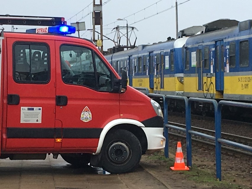 Wypadek na SKM Wejherowo Nanice. Nie żyje człowiek. Ruch był utrudniony [zdjęcia]