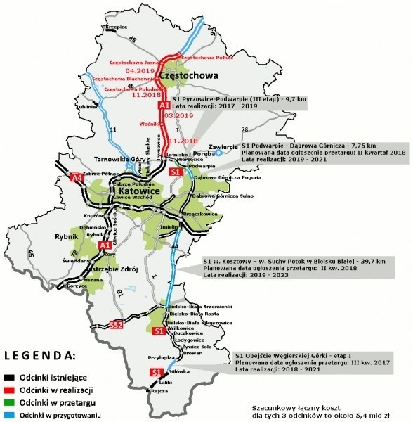 Firmy nie są zainteresowane budową drugiego pasa na S1 od Podwarpia do Pyrzowic. Czy to oznacza rezygnację z planów rozbudowy odcinka S1? 