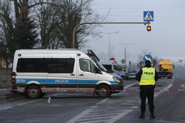 Miejsce akcji policyjnych antyterrorystów pod Wrocławiem - 3 grudnia 2017