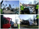 Wypadek przy ul. Krygiera w Szczecinie. Trwa akcja ratunkowa [aktualizacja, zdjęcia]