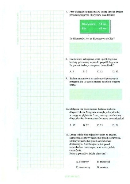 Test OBUT: Matematyka - zestaw 1 [ARKUSZE, ODPOWIEDZI]