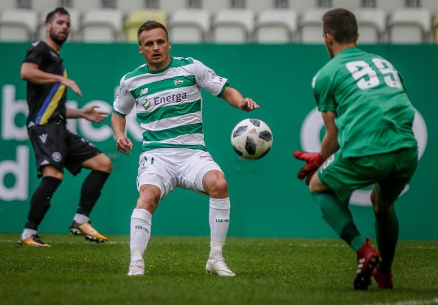 13.07.2018 gdansk. stadion energa .ekstraklasa. przygotowania do sezonu 2018/2019. mecz towarzyski: lechia gdansk - asteras tripolis nz.  slawomir peszko (21) fot. karolina misztal / polska press/dziennik baltycki