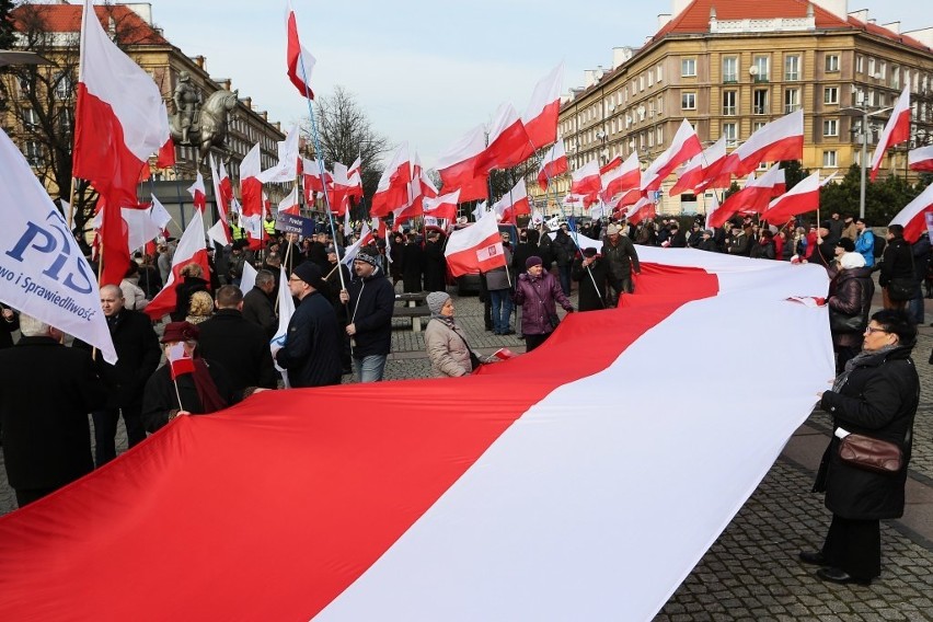 Szczeciński marsz PiS-u w obronie demokracji i uczciwych wyborów