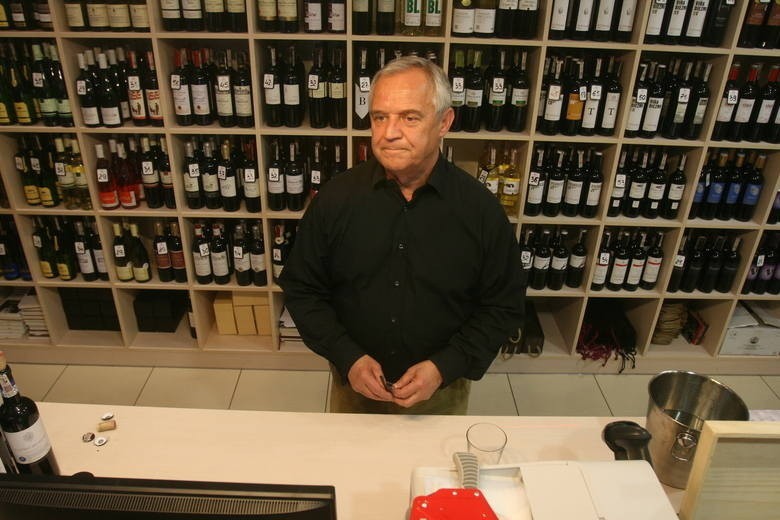 Marek Kondrat - otwarcie sklepu winiarskiego w Katowicach