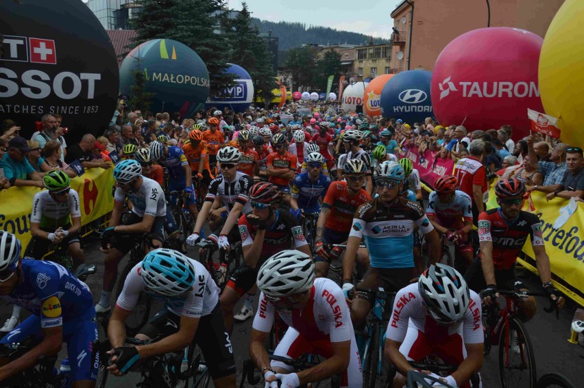 Tour de Pologne 2018: Kolarze wystartowali do przedostatniego etapu w Zakopanem [ZDJĘCIA]