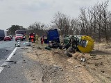 Zderzenie trzech ciężarówek na S10 niedaleko Torunia. Wprowadzono ruch wahadłowy