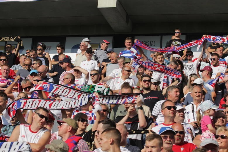 26.07.2019. Kibice na meczu Górnik Zabrze - Zagłębie Lubin....