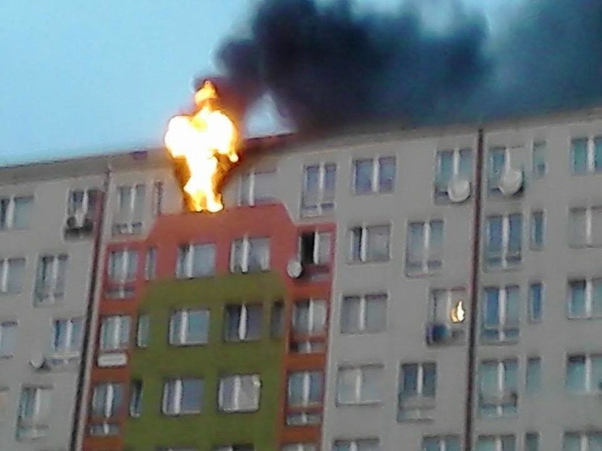 Pożar w budynku przy ul. Ślicznej we Wrocławu