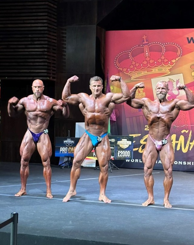 Piotr Witos (z prawej) zajął 4. miejsce na mistrzostwach świata PCA w Maladze.