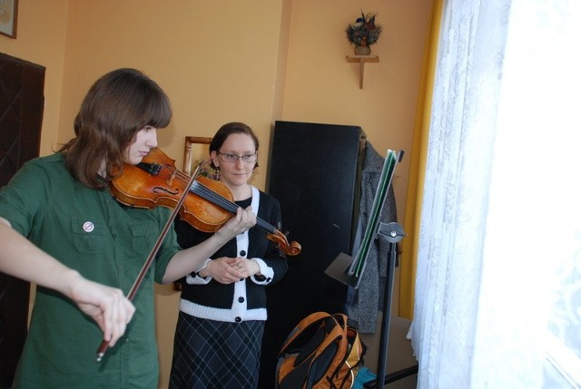 Michalina Błaszczyk ćwiczy pod kierunkiem Ewy Orłowskiej