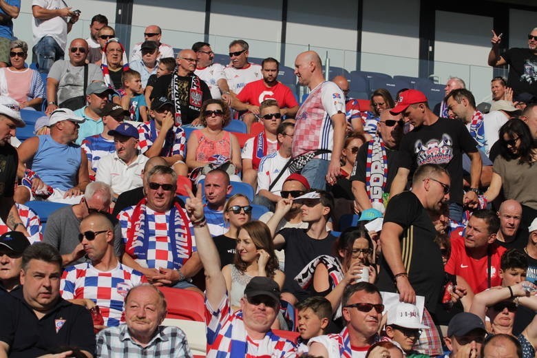 26.07.2019. Kibice na meczu Górnik Zabrze - Zagłębie Lubin....