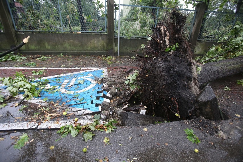 Nad Chorzowem przeszła trąba powietrzna, szkody są też w...