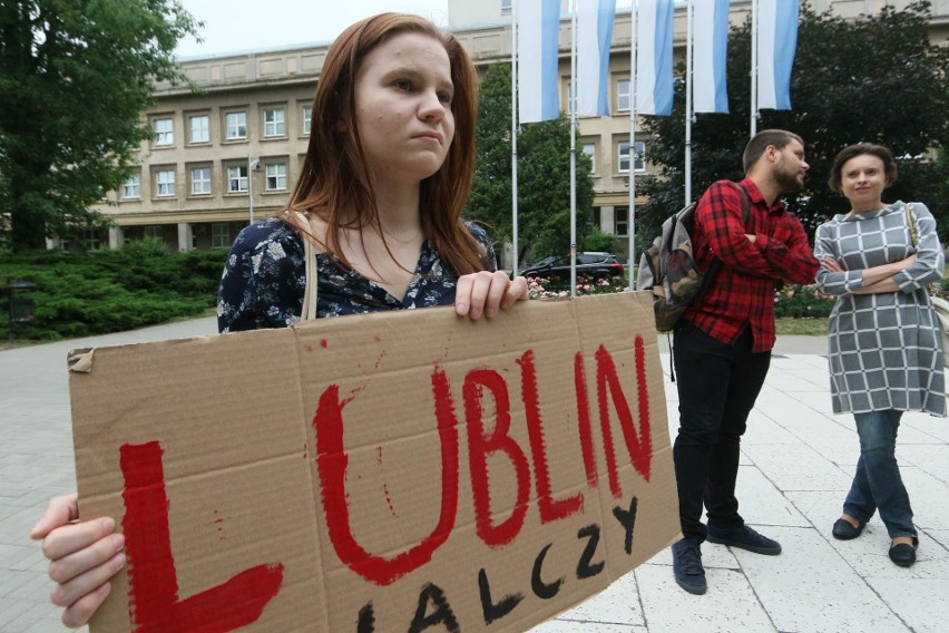 Protest lubelskich studentów przeciw Ustawie 2.0 (ZDJĘCIA, WIDEO)