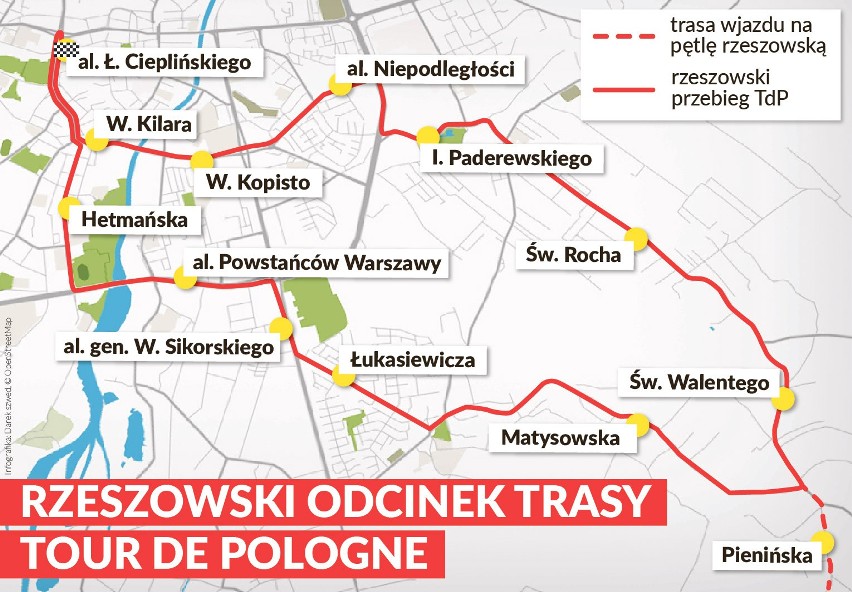 Uwaga kierowcy! Z powodu wyścigu kolarskiego w środę utrudnienia w ruchu w Rzeszowie i powiatach: rzeszowskim, łańcuckim i jarosławskim