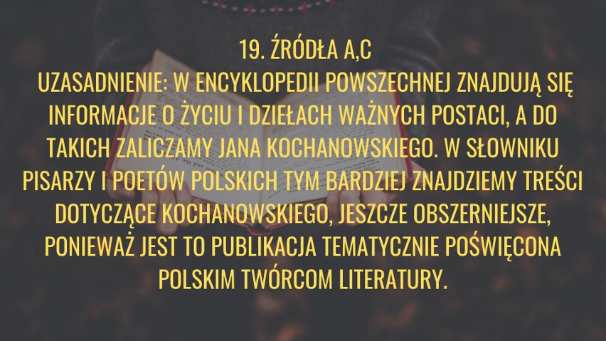 Egzamin ósmoklasisty 2019. [17.11] Język polski ODPOWIEDZI  - test próbny ósmoklasisty z Gdańskim Wydawnictwem Oświatowym