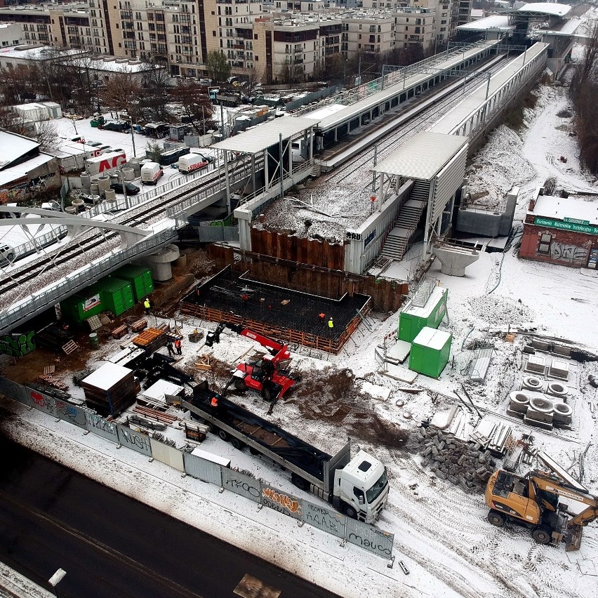 Trwają prace w rejonie stacji PKP Kraków Zabłocie