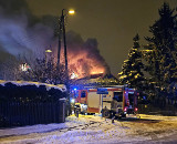 Pożar domu w Białymstoku. Trzy osoby trafiły do szpitala
