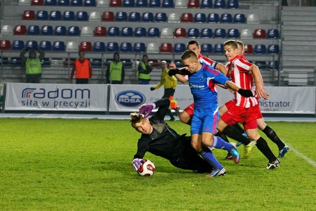 Fragment meczu Broni z Pilicą, który został rozegrany w rundzie jesiennej w Radomiu.