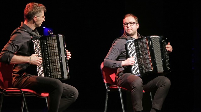 Koncert duetu Face2Face - Pawła Janasa i Bartosza Kołsuta - w Centrum Kultury Teatr w Grudziądzu